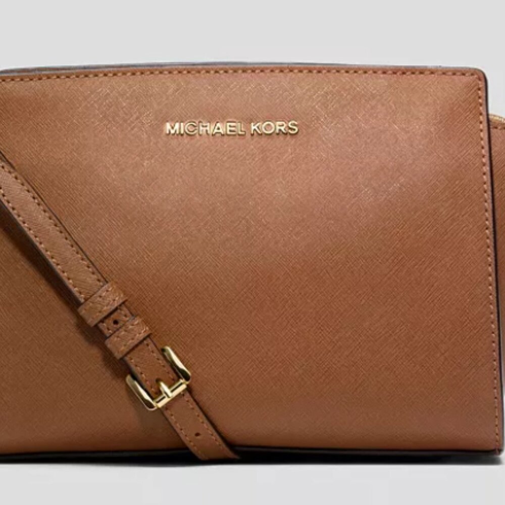 Michael Kors Tan Leather Shoulder Bag